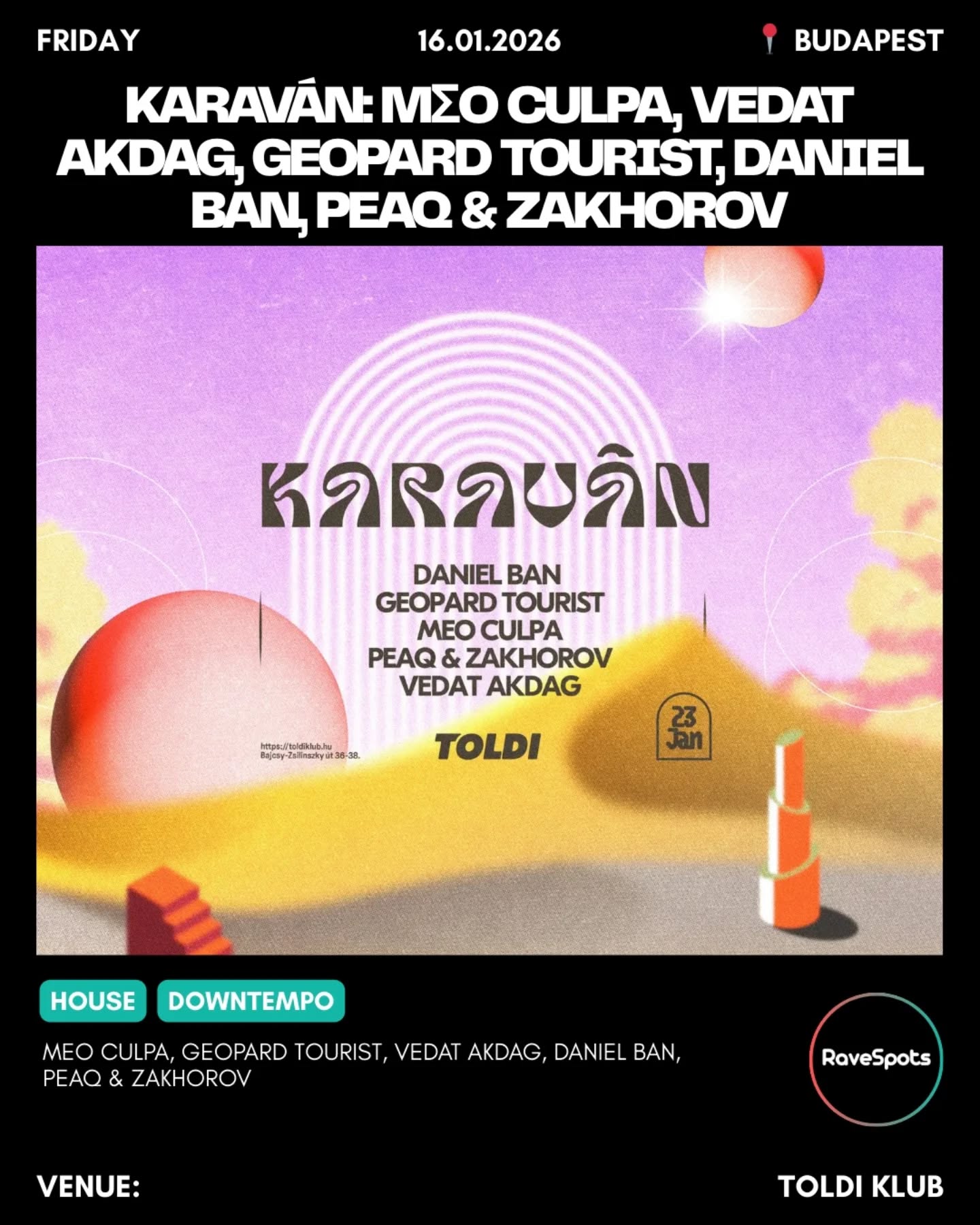 KARAVÁN: MΣO CULPA, Vedat Akdag, Geopard Tourist, Daniel Ban, Peaq & Zakhorov