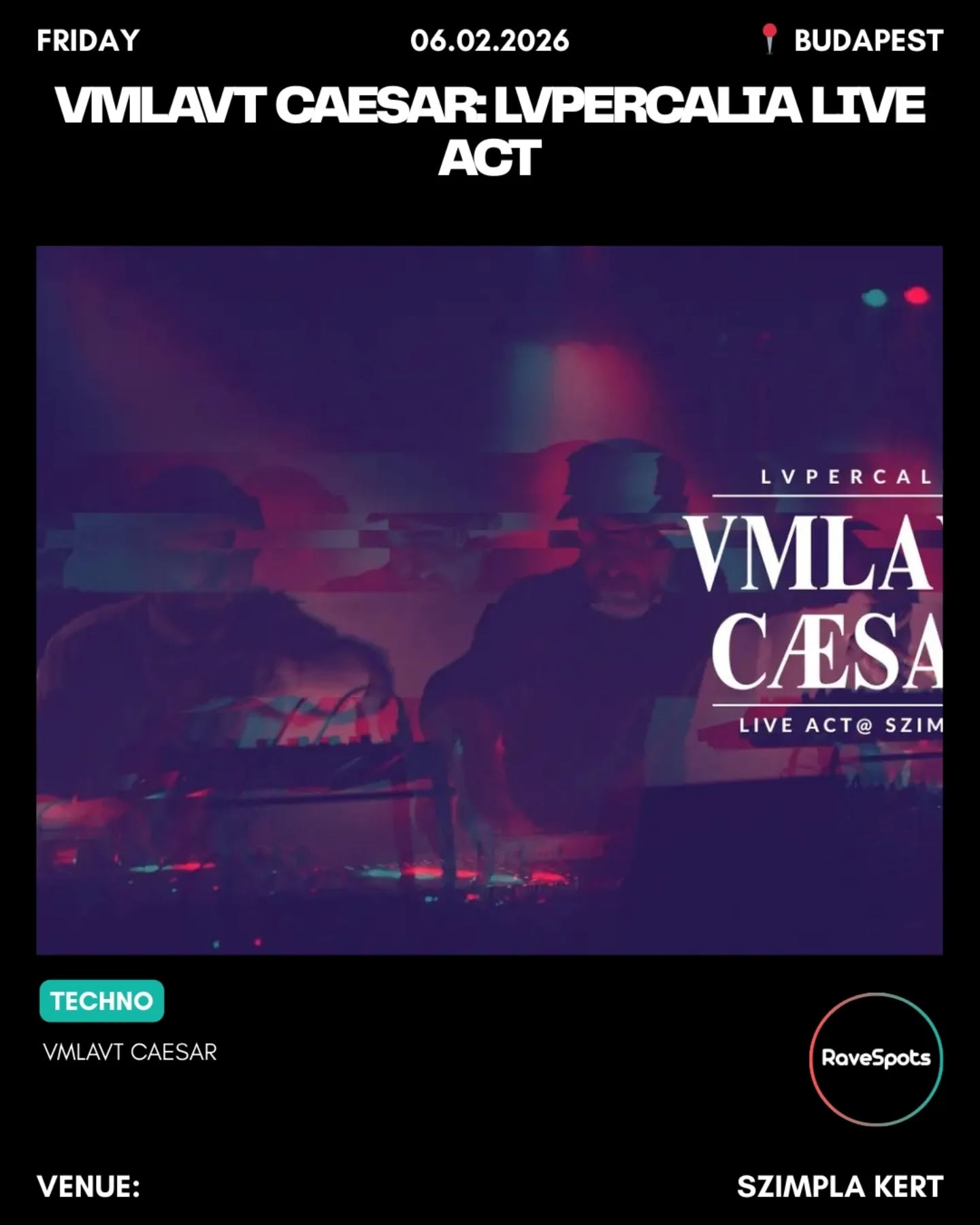 VMLAVT CAESAR: LVPERCALIA live act
