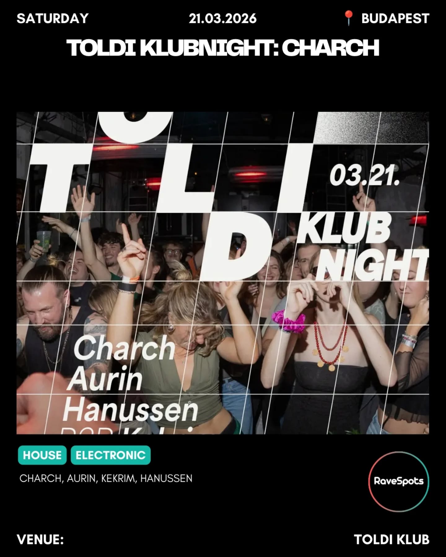 Toldi Klubnight: Charch