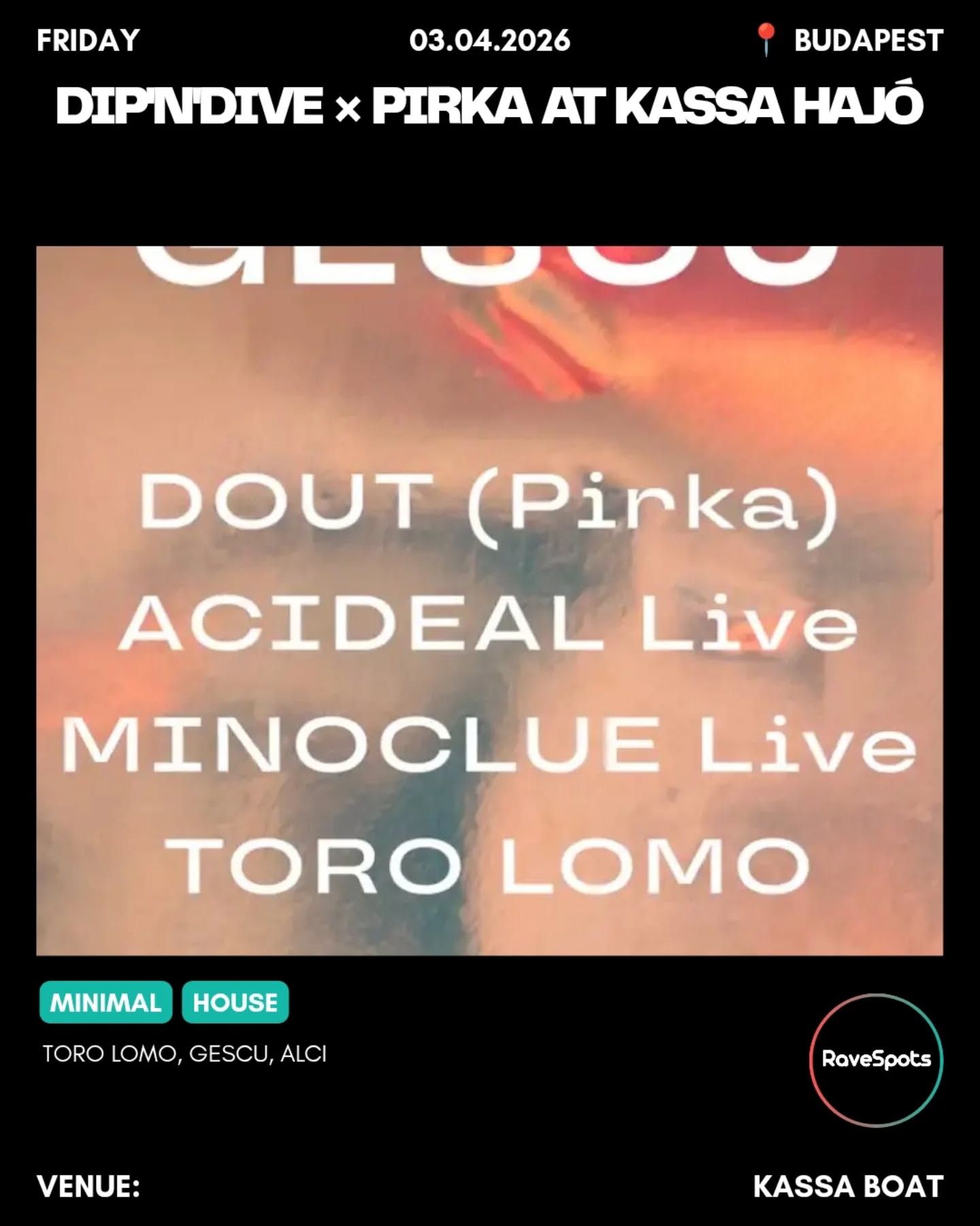 Dip'n'Dive × PIRKA at Kassa hajó