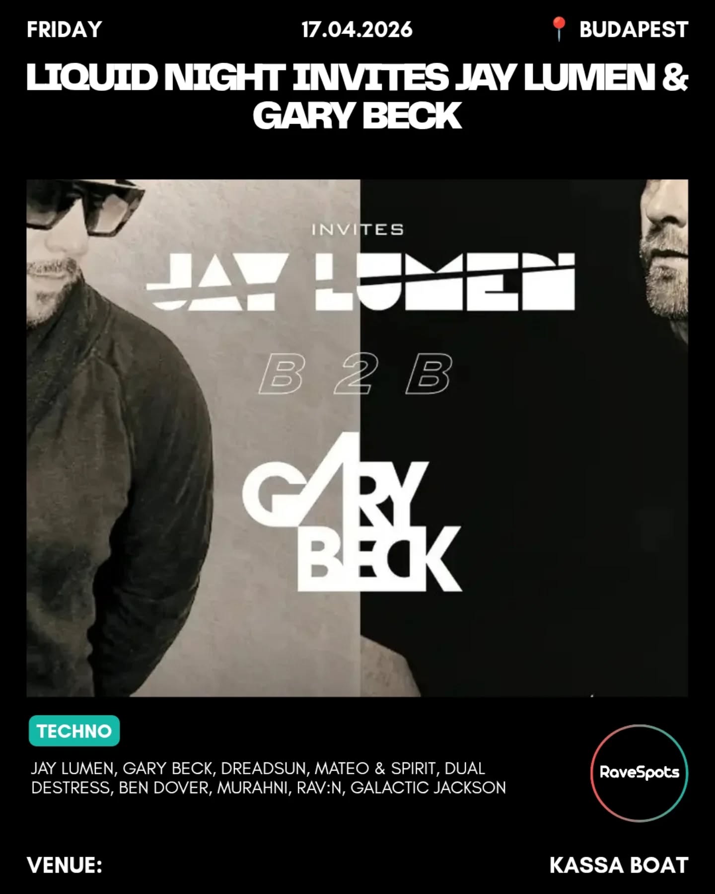 Liquid Night invites Jay Lumen & Gary Beck