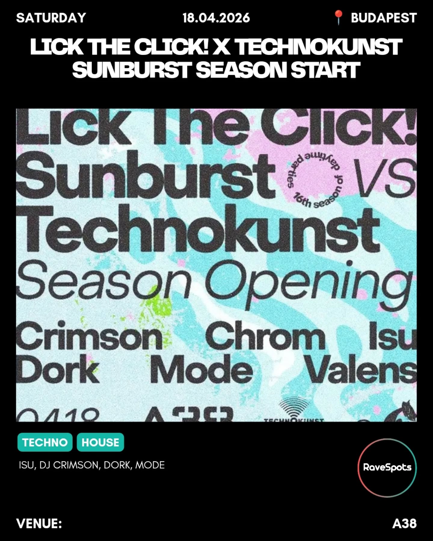 Lick The Click! x Technokunst Sunburst Season Start