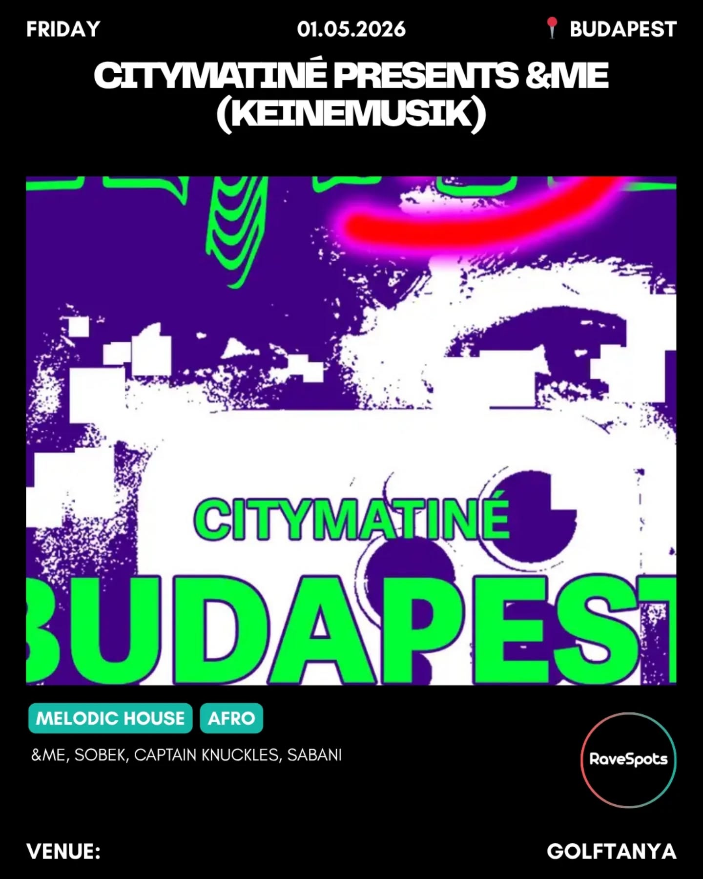 CityMatiné presents &ME (Keinemusik)