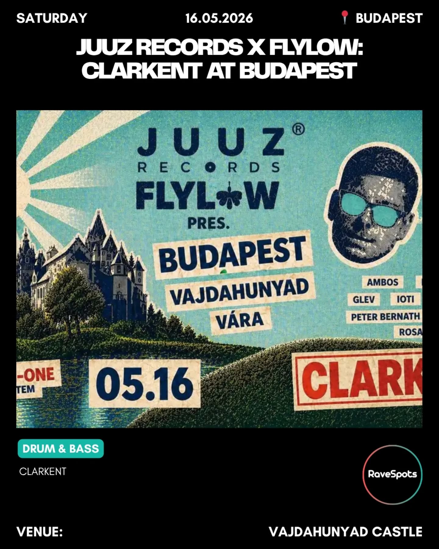 juuz records x Flylow: Clarkent at Budapest