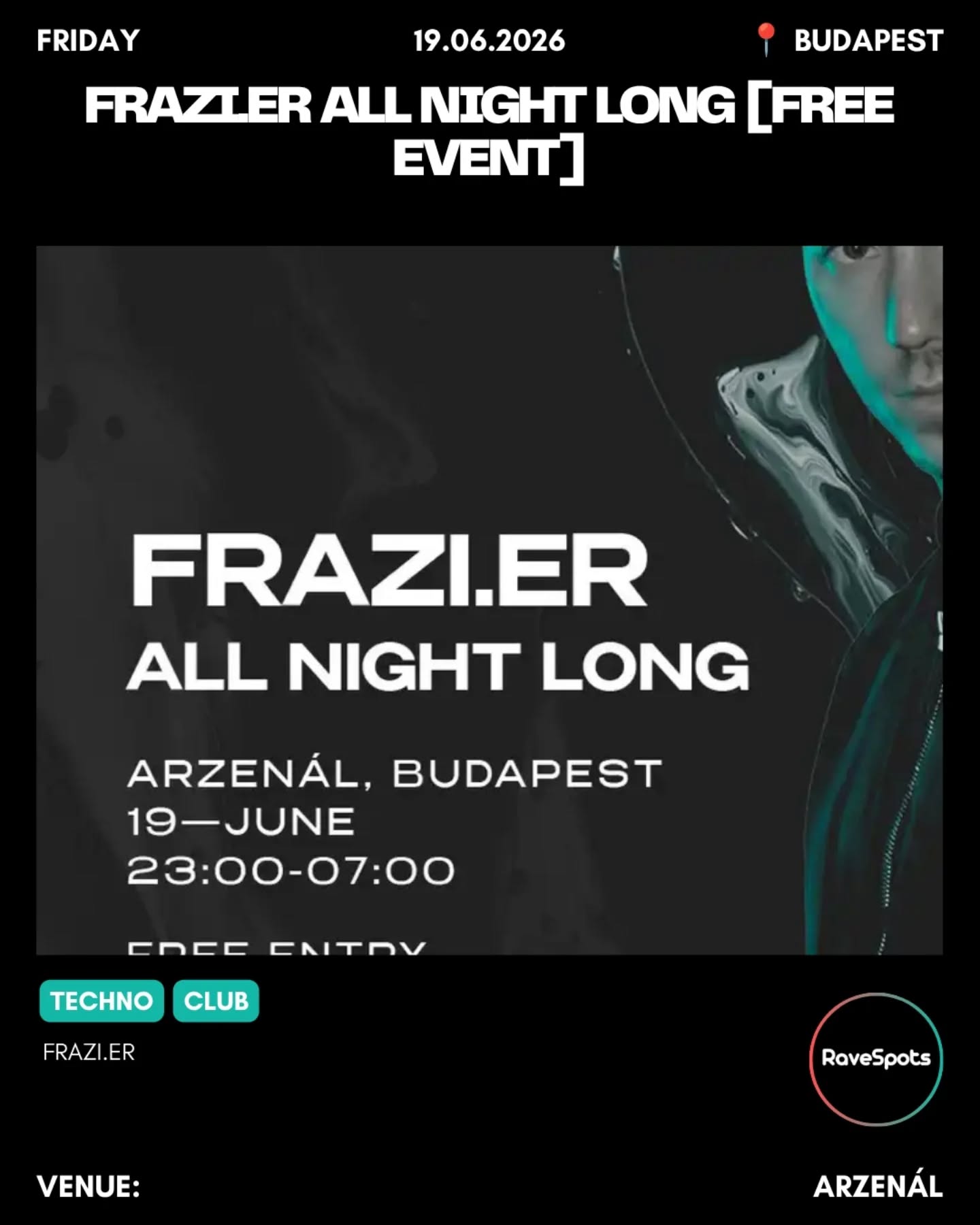 Frazi.er All Night Long [FREE EVENT]