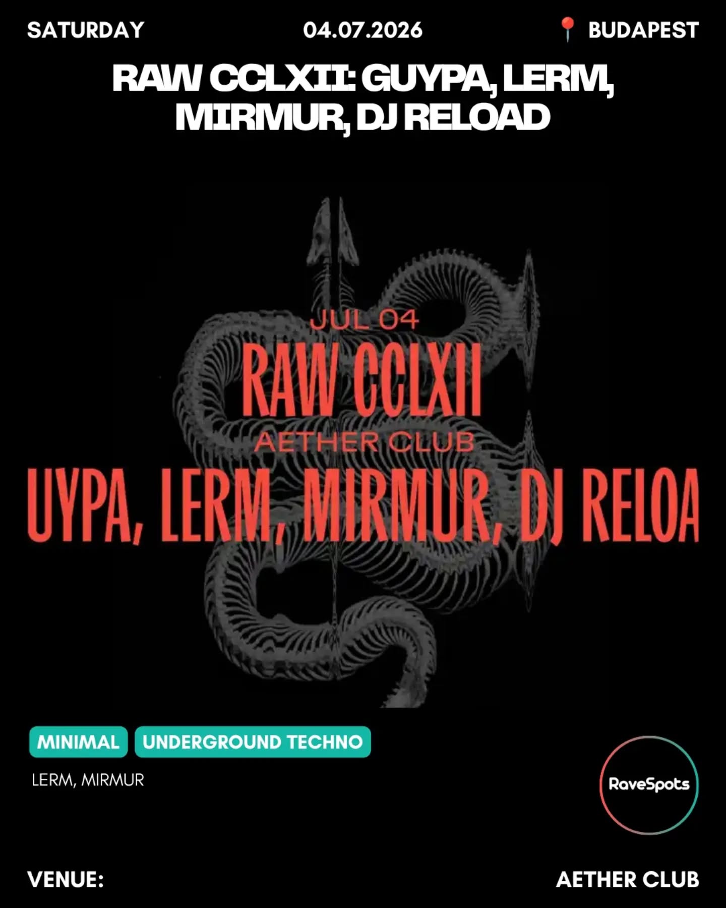 RAW CCLXII: Guypa, LERM, Mirmur, Dj Reload