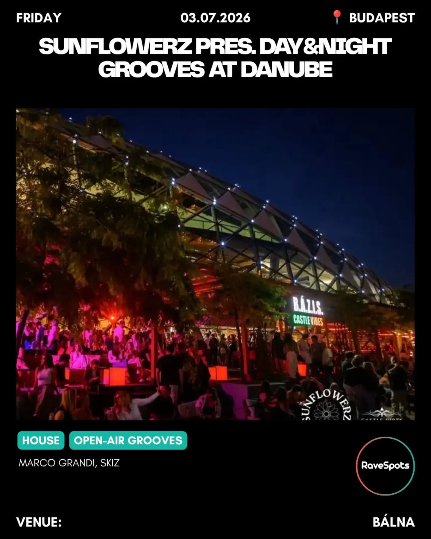 Sunflowerz pres. Day&Night Grooves at Danube