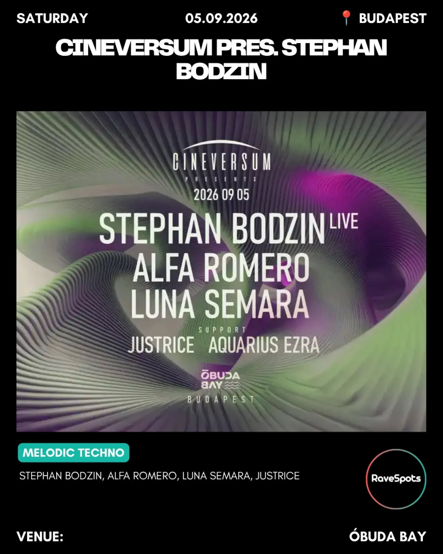 Cineversum pres. Stephan Bodzin (live)