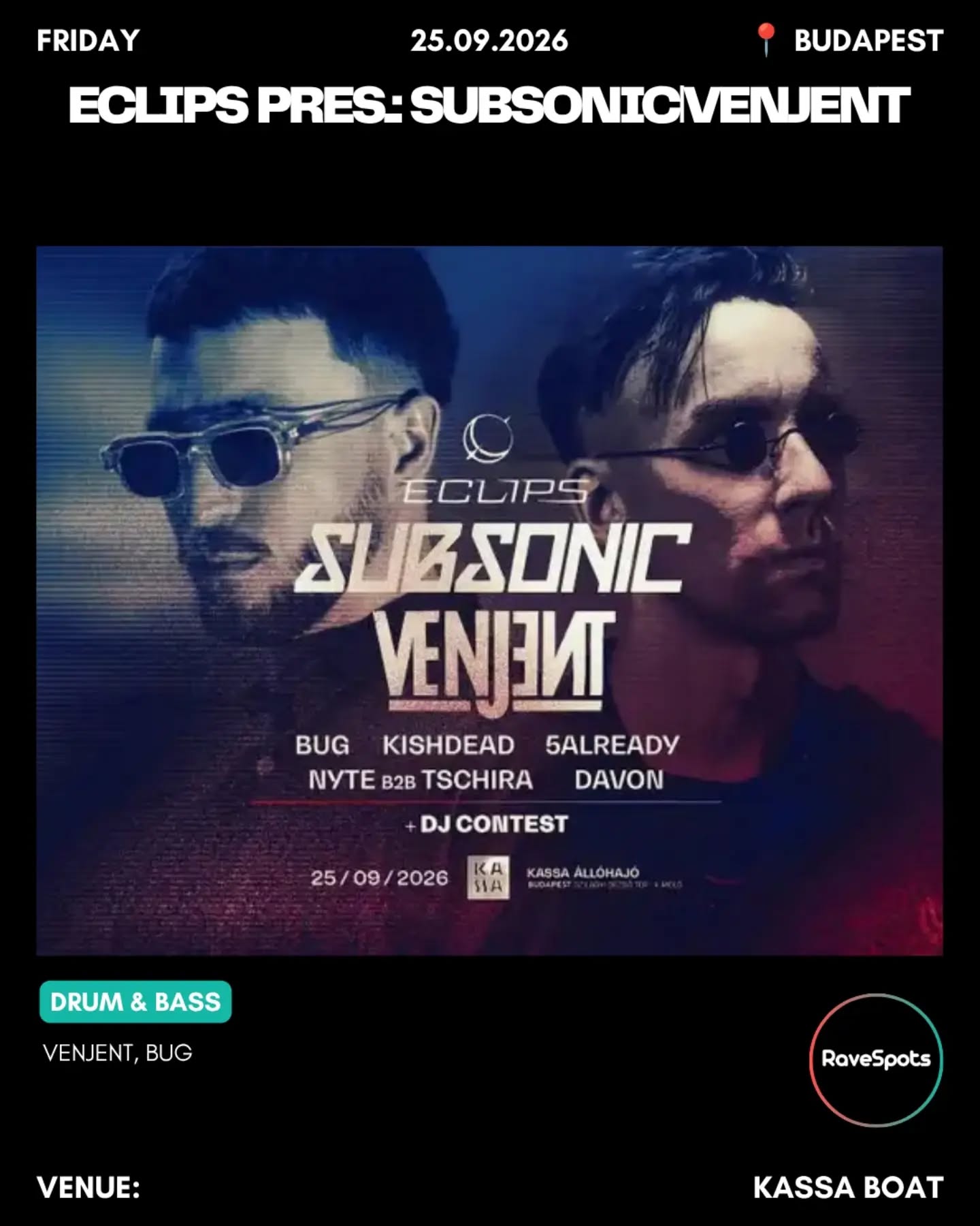 ECLIPS pres.: Subsonic⏐Venjent