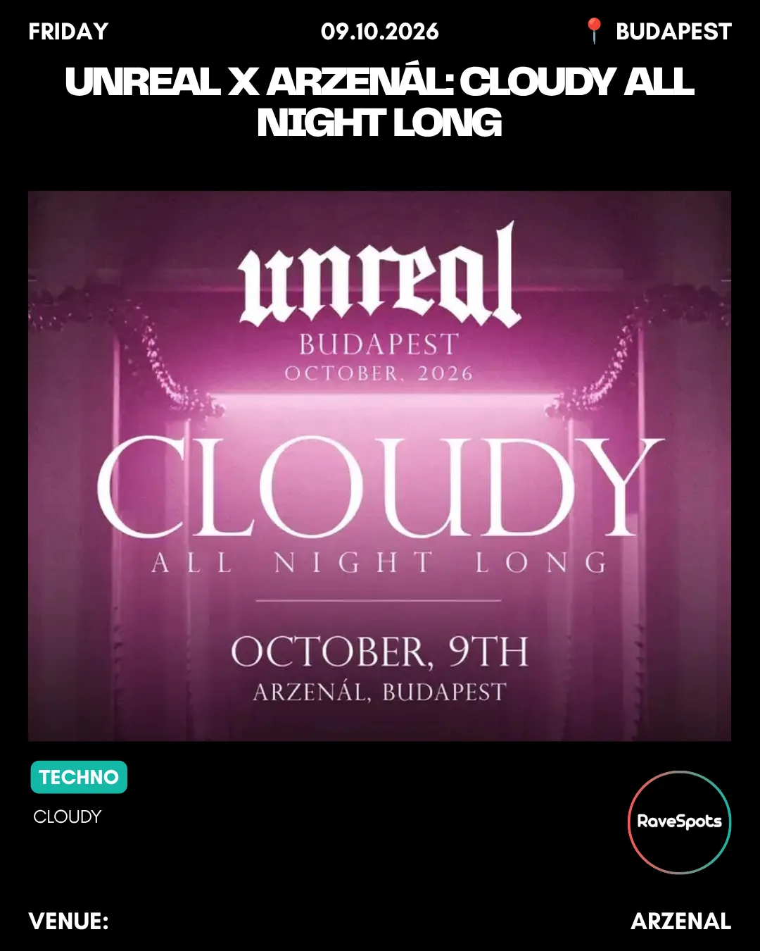 Budapest rave & club picks, 9–10 Oct 2026, slide 3 of 11