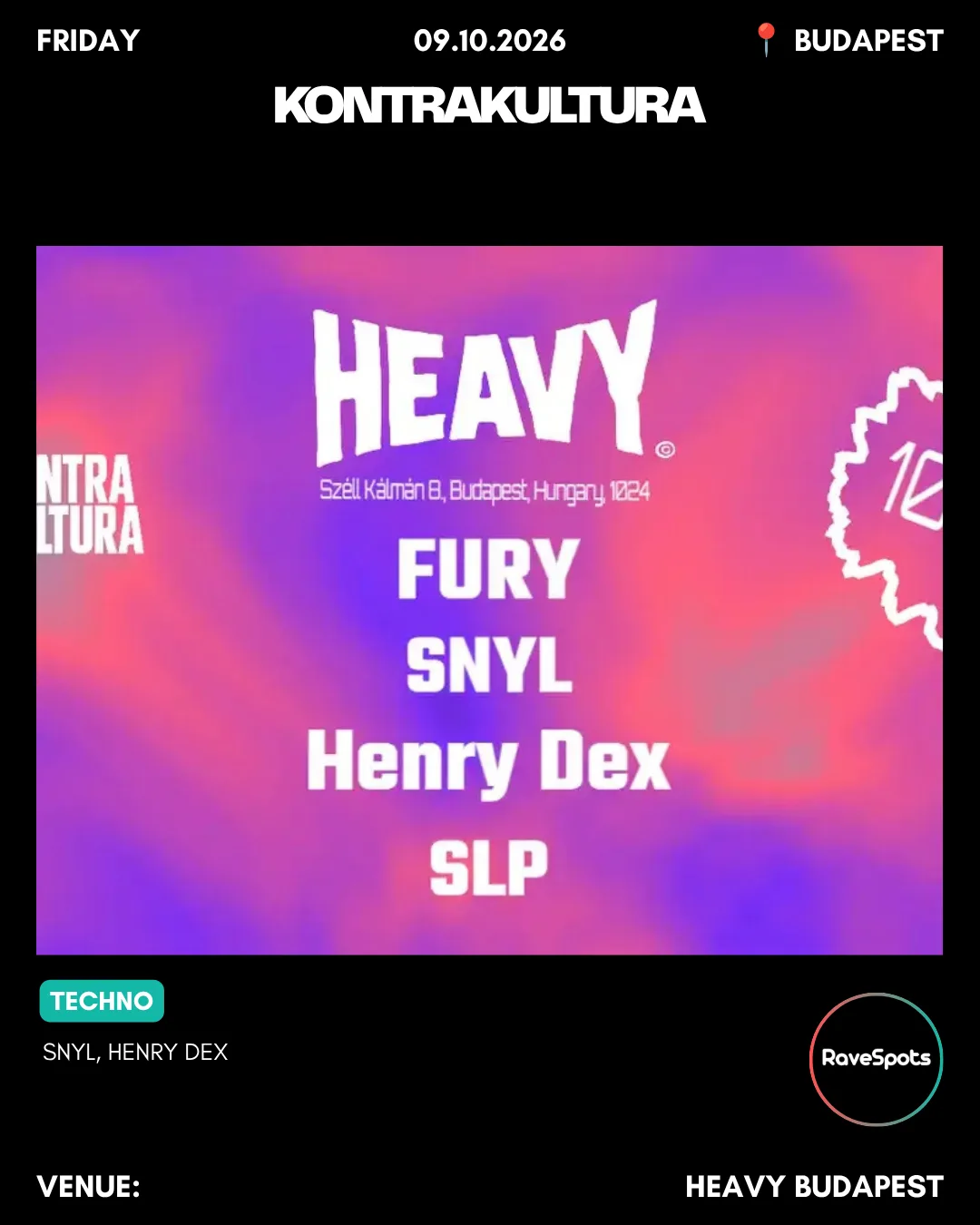 Budapest rave & club picks, 9–10 Oct 2026, slide 5 of 11