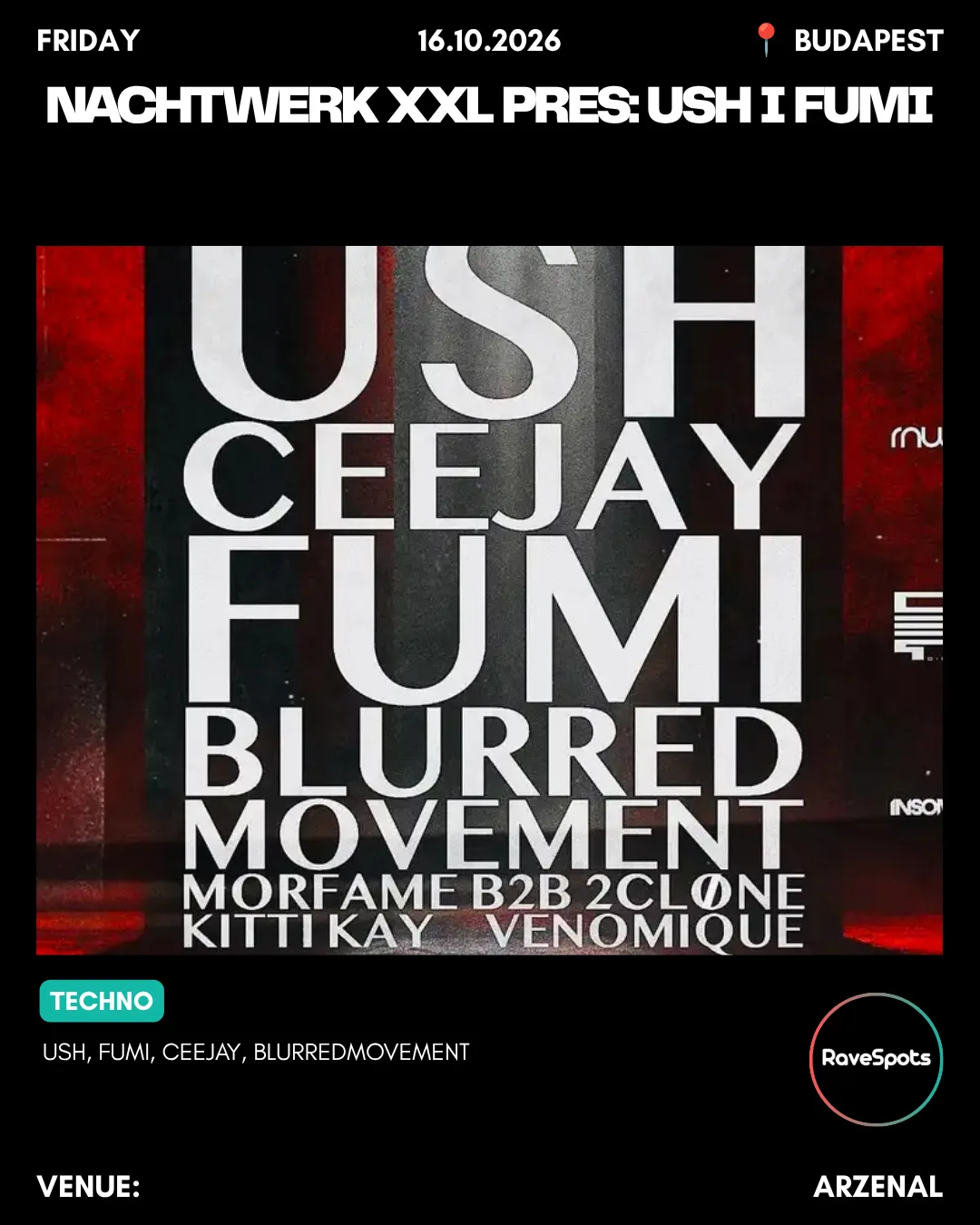 Budapest rave & club picks, 16–17 Oct 2026, slide 3 of 11