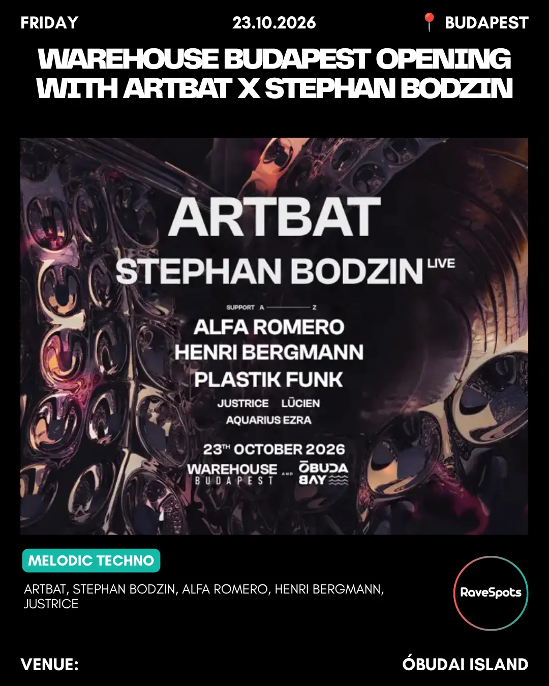 Budapest rave & club picks, 23–24 Oct 2026, slide 3 of 11