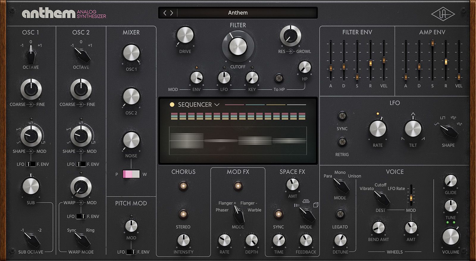 Universal Audio Unveils Anthem Analog Synth