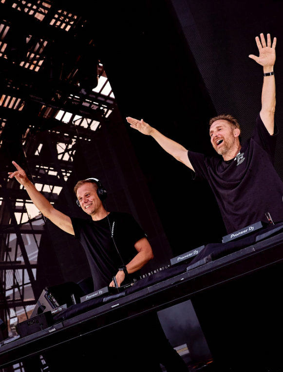 David Guetta adds third 80k capacity show with Armin van Buuren