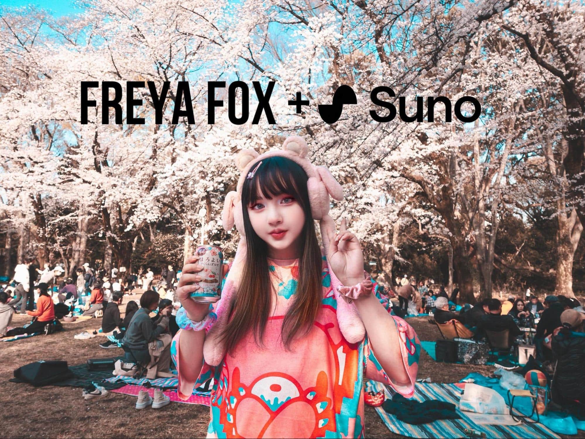 AAPI DJ and Japanese hyperpop artist Freya Fox partners with Suno 4.5 to create “Sparkle + Suki (すき)”, a hyperpop drum and bass anthem