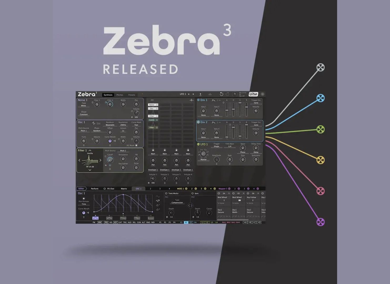 u-he finally unveils Zebra 3 with new engine and more features